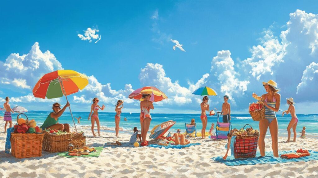 Comment organiser une sortie a la plage : Conseils pratiques pour un repas en bord de mer reussi